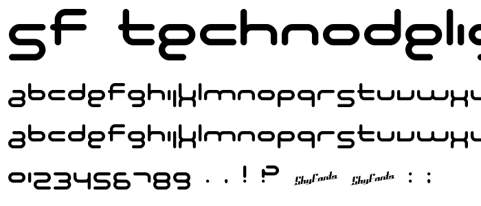 SF Technodelight NS font